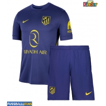 Atletico Madrid Johnny Cardoso #5 Auswärts Trikotsatz Kinder 2025-26 Kurzarm (+ Kurze Hosen)